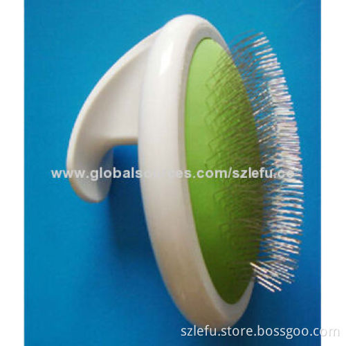 Slicker brush for dogs and cats, w/palm-petting grip, good stainless steel wire brushes in 2 sizesNew